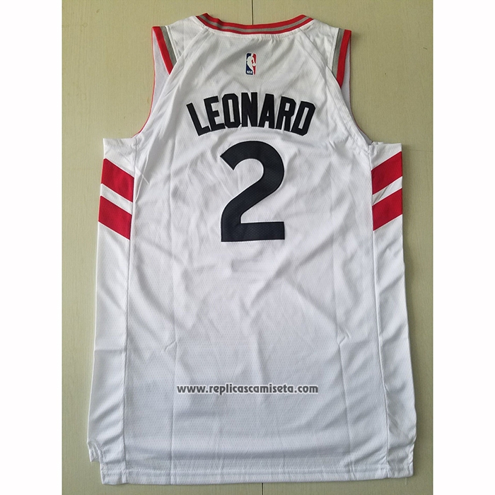 Camiseta Toronto Raptors Kawhi Leonard #2 Association 2018 Blanco